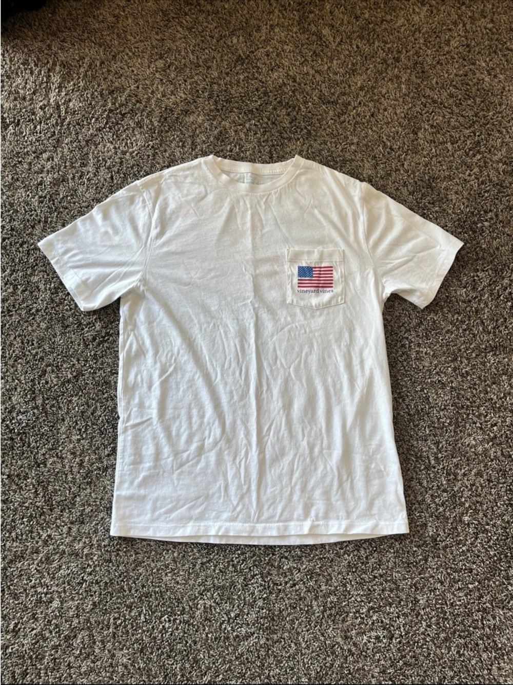 Vineyard Vines Patriotic Guitar Tee Shirt Red White Blue Men’s Medium - Picture 3 of 7